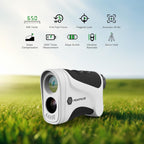 Golf Rangefinder 650/1200/1700 Yards Range Finder Golfing 6X Magnification 0.5 Yard Accuracy Flag Pin Lock Vibration Fast Focus High Clarity Display Easy to Use