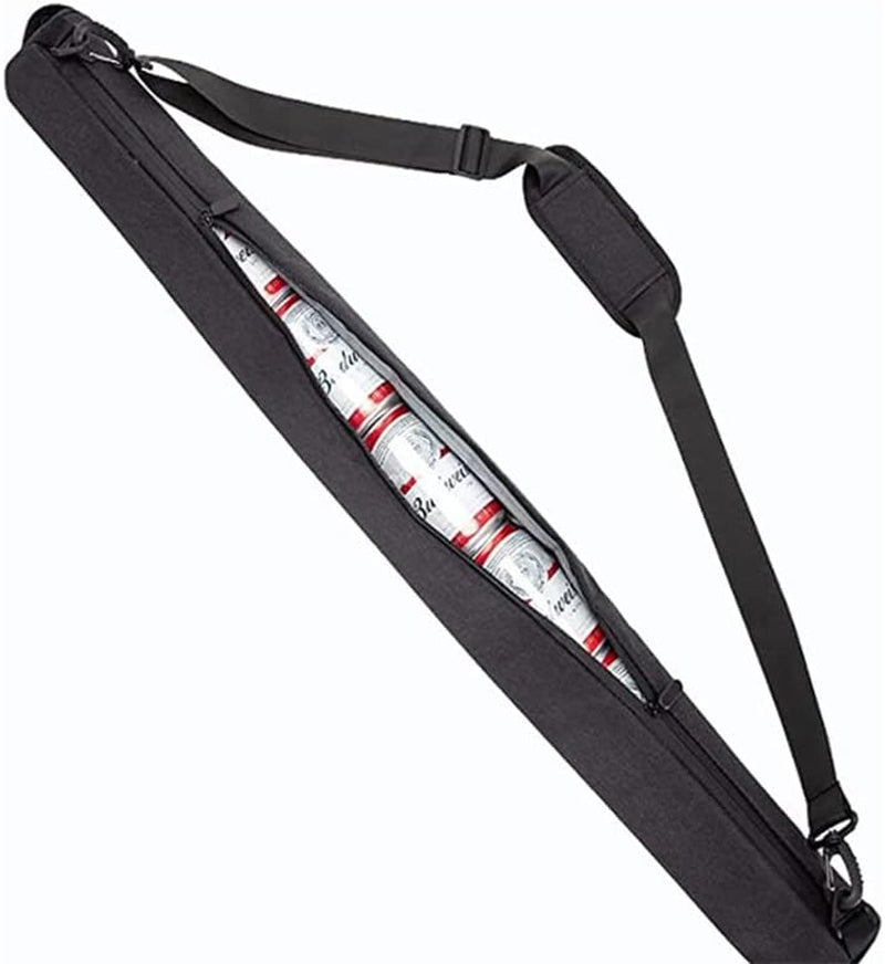 Golf Beer Sleeve, 7-Can Fully Insulated Golf Beer Sleeve, Golf Bag with Adjustable Straps and Waterproof Insulated Cooler to Keep Drinks Cool for Suitable for Outdoor Golf Courses, Camping, Hiking