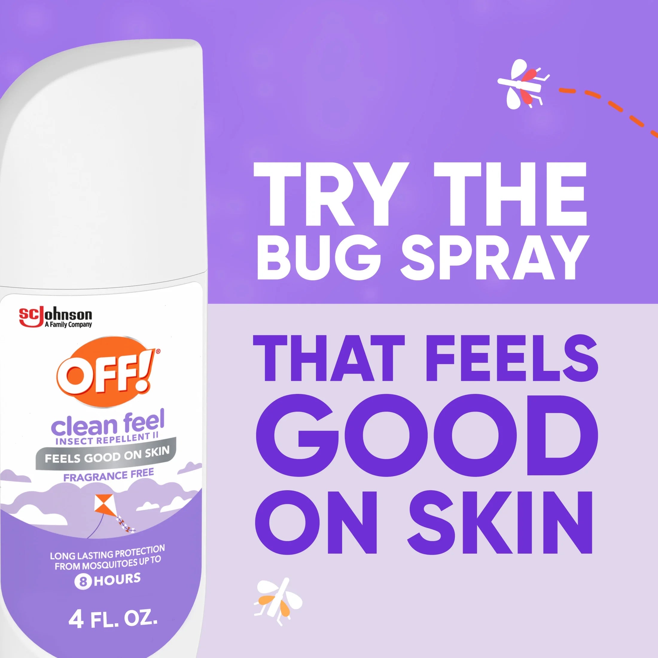 Clean Feel Picaridin Mosquito Repellent Spritz, Fragrance Free Bug Spray, 4 Oz
