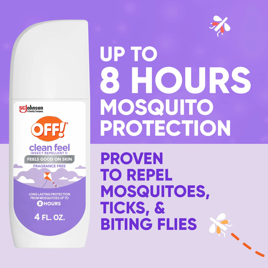 Clean Feel Picaridin Mosquito Repellent Spritz, Fragrance Free Bug Spray, 4 Oz
