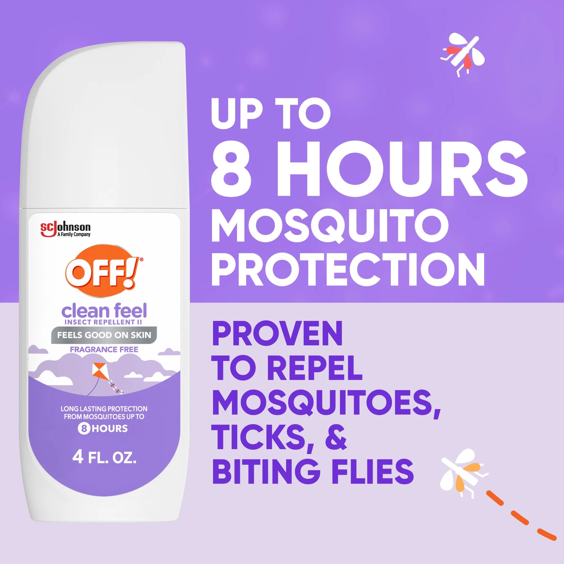 Clean Feel Picaridin Mosquito Repellent Spritz, Fragrance Free Bug Spray, 4 Oz