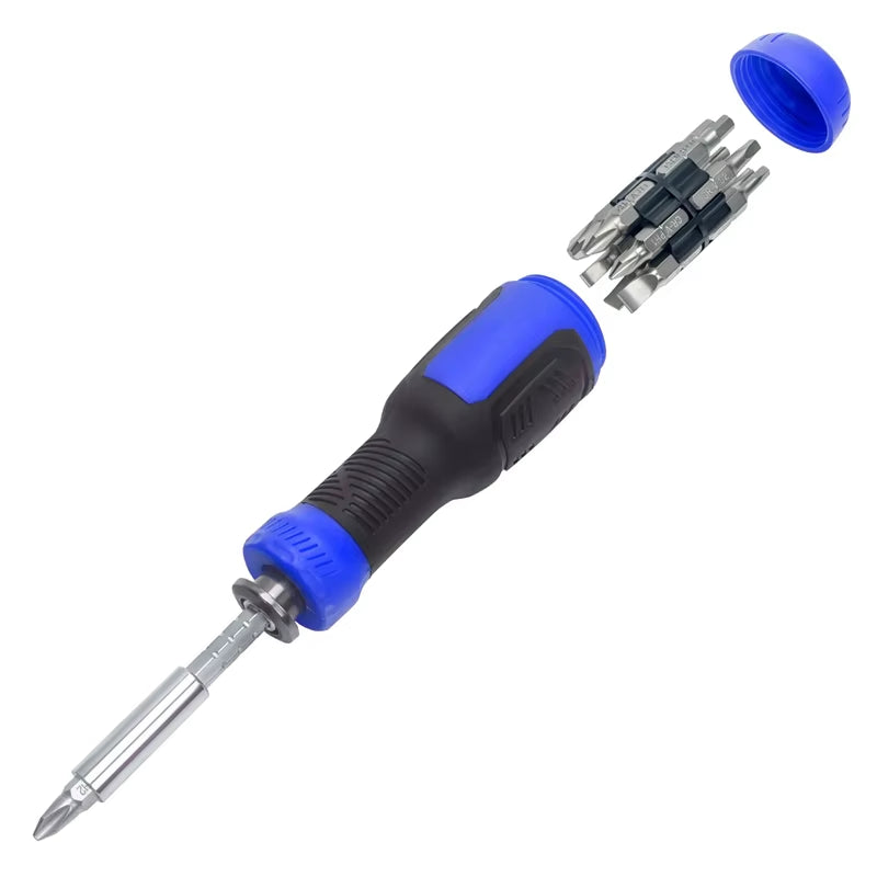 13 in 1 Screw Driver Set Telescopic Screwdriver Set Plum Blossom Cross Multifunctional Household Telescopic Mini Screwdriver