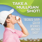 Mulligan Shots Golf Ball Shot Glasses with Lids - 12 Pack - Funny Golf Gifts for Men