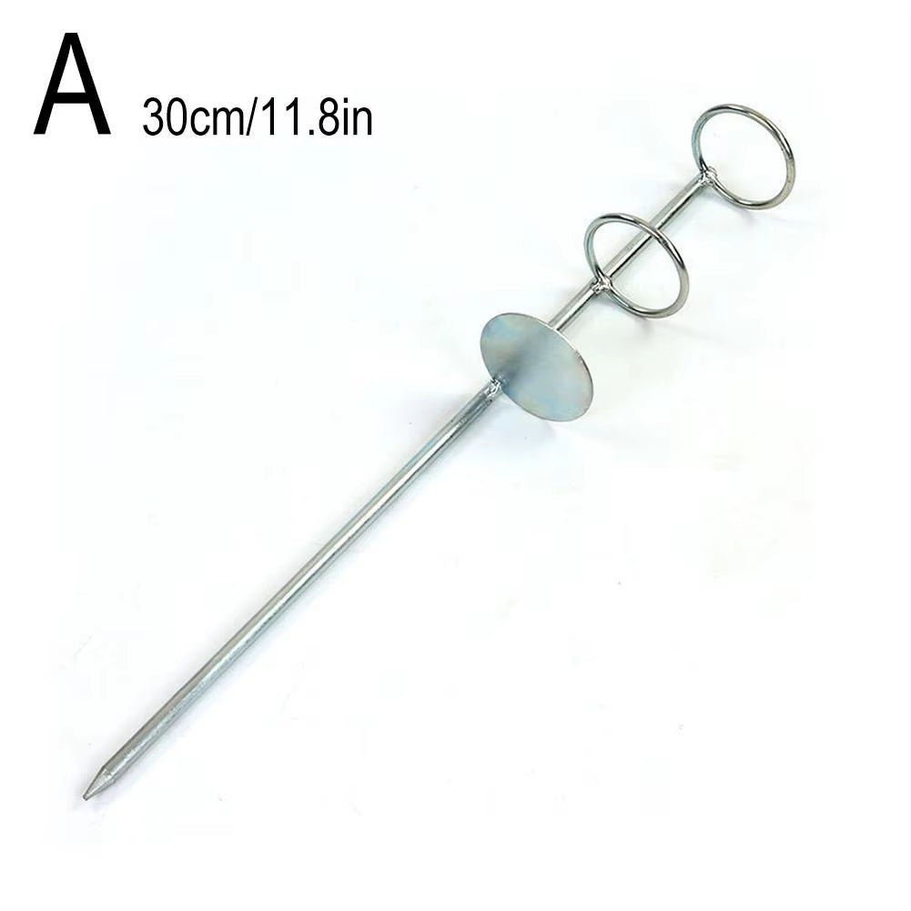Adjustable Metal Fishing Rod Holder Sea Rod Double Bracket Steel Ground Insertion Fishing Rod Bracket Fish Supply