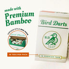 Premium Bamboo Wood Golf Tees, 18/72/180 Units (Packs of 18), 2 ¾ Golf Tees in Cigarette-Style Packaging, Durable, Biodegradable, Golf Tees Wood for Stylish Golfers