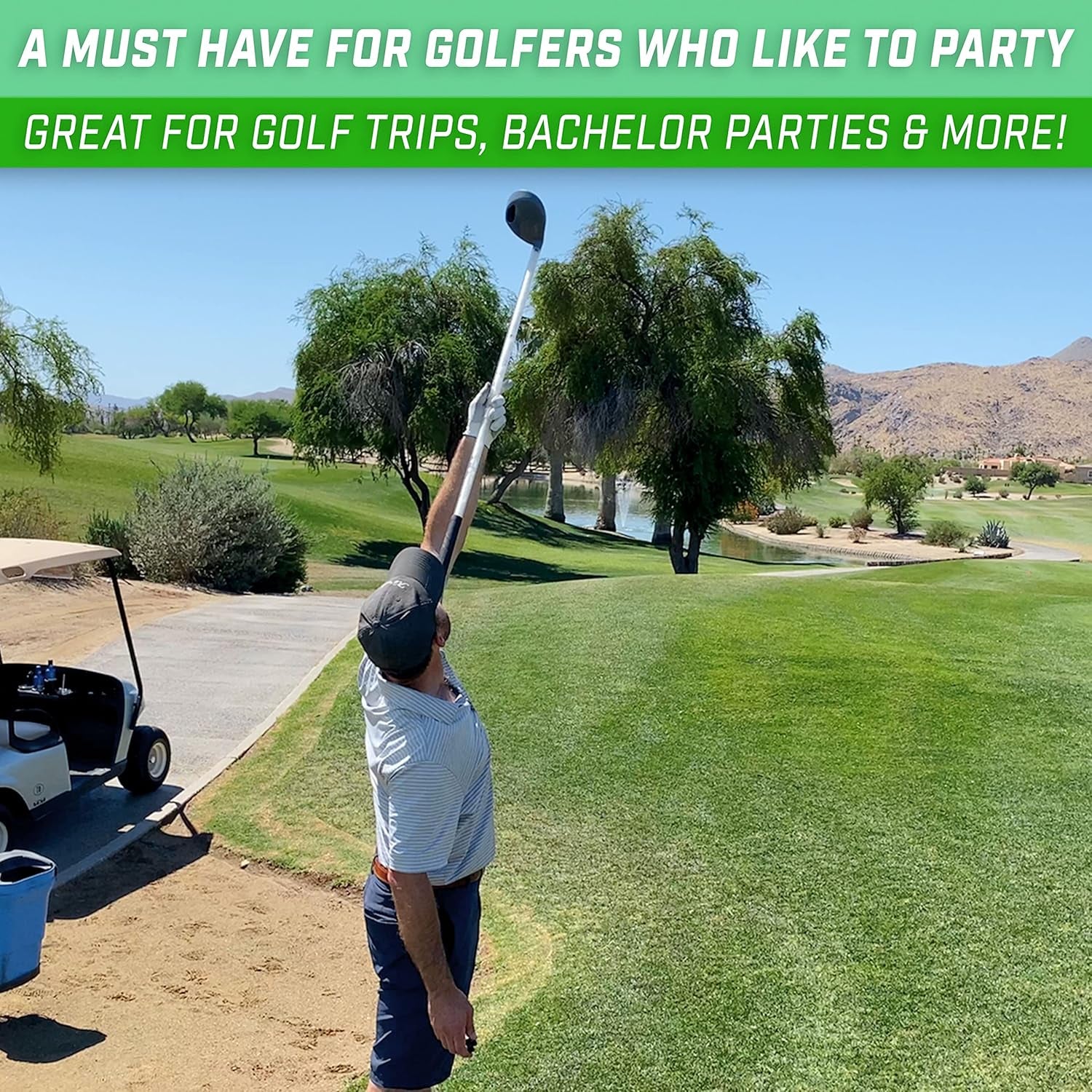 Beer Bomber Golf Club Beer Bong - Ultimate Novelty Party Gift for Golfers