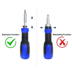 13 in 1 Screw Driver Set Telescopic Screwdriver Set Plum Blossom Cross Multifunctional Household Telescopic Mini Screwdriver