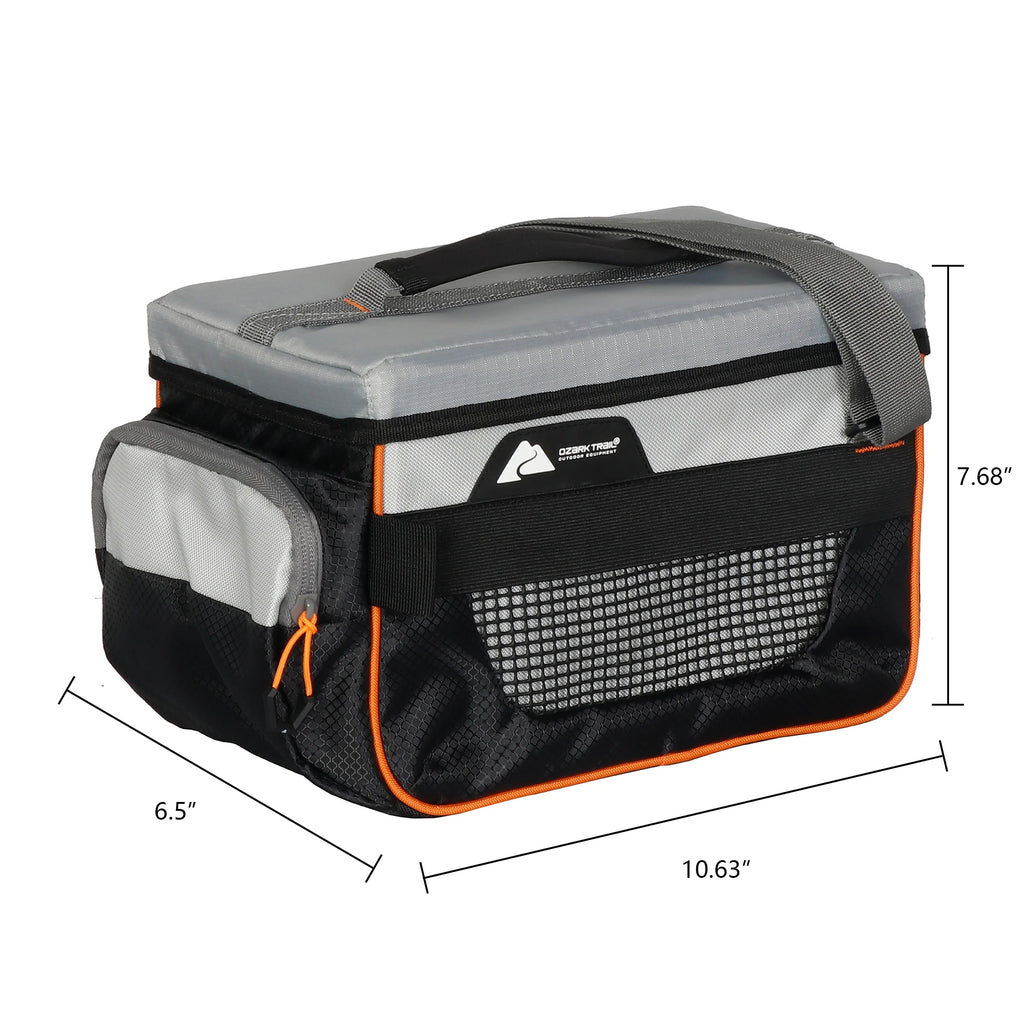 3600 Tackle Bag with 4 Trays, Gray, Polyester