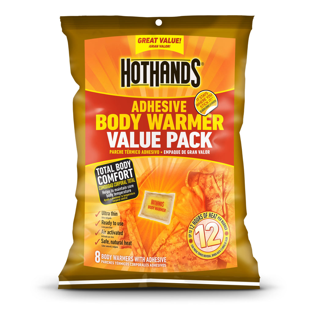 Stick-On Body Warmers - 8 Pack