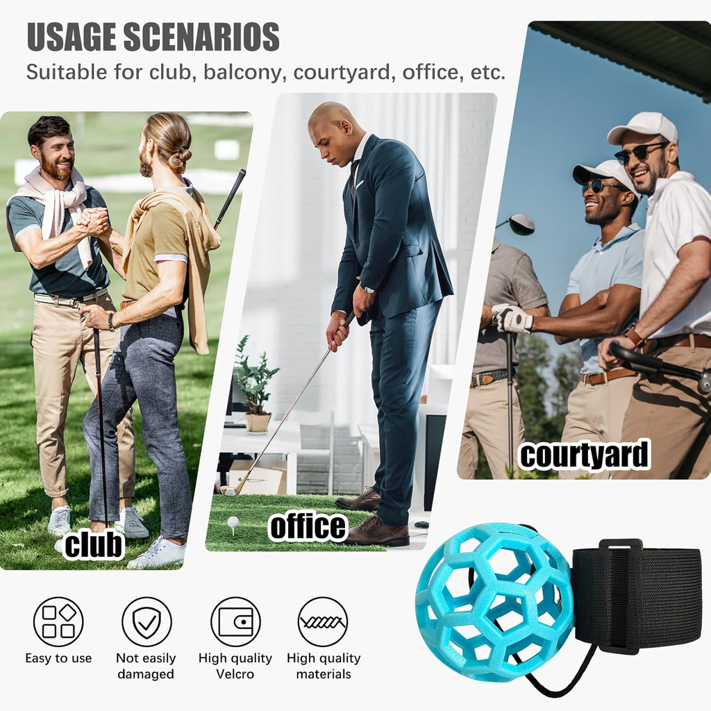 Golf Swing Connection Trainer | Forearm Posture Ball Aid for Tempo and Impact Control