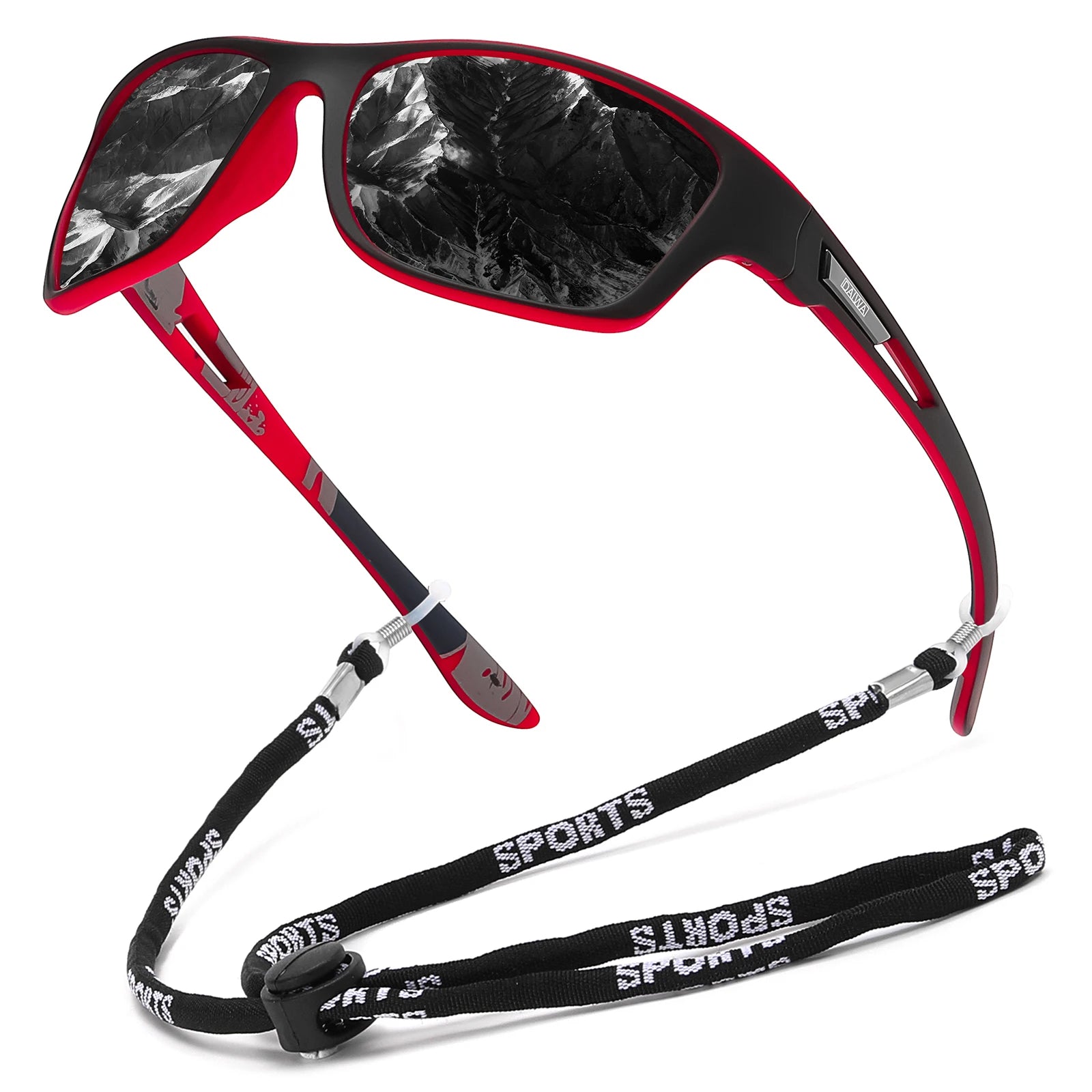 Polarized Outdoor Sunglasses with Secure Croakies Strap for Hunting, Fishing, and Ranch Use