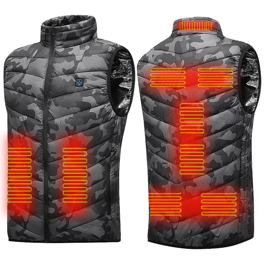 Rechargeable Heated Vest with Battery Pack – Lightweight Electric Thermal Layer with 3 Heat Settings & Zipper Pocket for Men and Women
