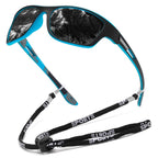 Polarized Outdoor Sunglasses with Secure Croakies Strap for Hunting, Fishing, and Ranch Use