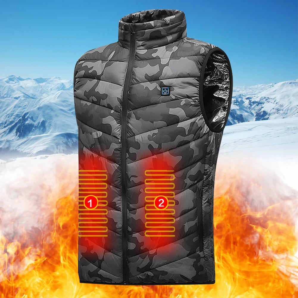 Rechargeable Heated Vest with Battery Pack – Lightweight Electric Thermal Layer with 3 Heat Settings & Zipper Pocket for Men and Women