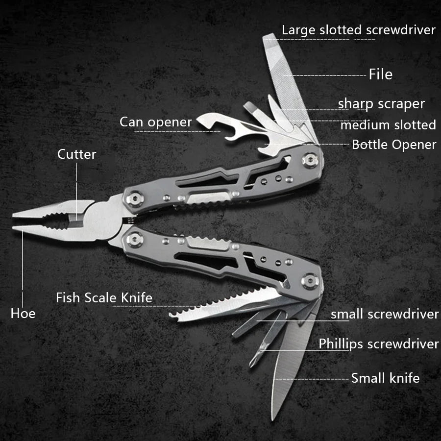 All-Purpose Pocket Multi-Tool Pliers for Hunting, Fishing, and Ranch Use