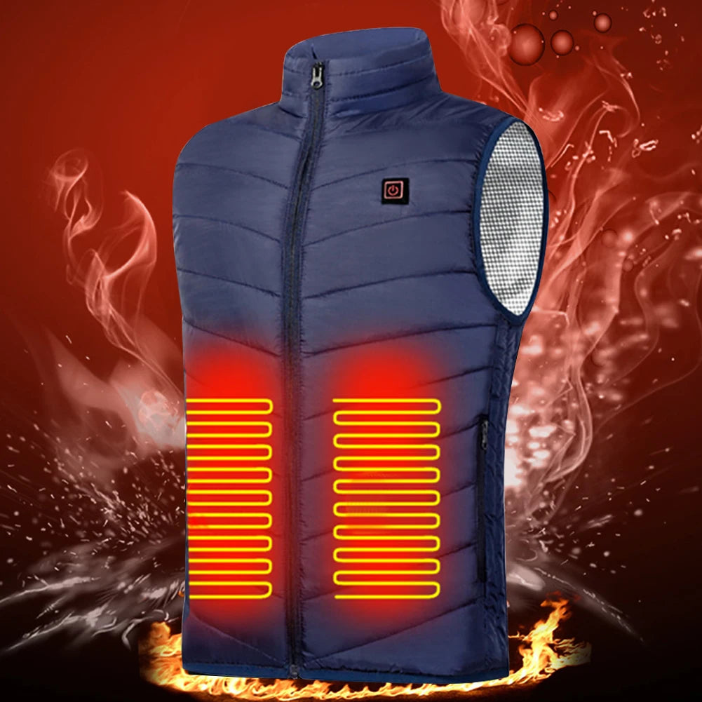 Rechargeable Heated Vest with Battery Pack – Lightweight Electric Thermal Layer with 3 Heat Settings & Zipper Pocket for Men and Women