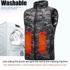 Rechargeable Heated Vest with Battery Pack – Lightweight Electric Thermal Layer with 3 Heat Settings & Zipper Pocket for Men and Women