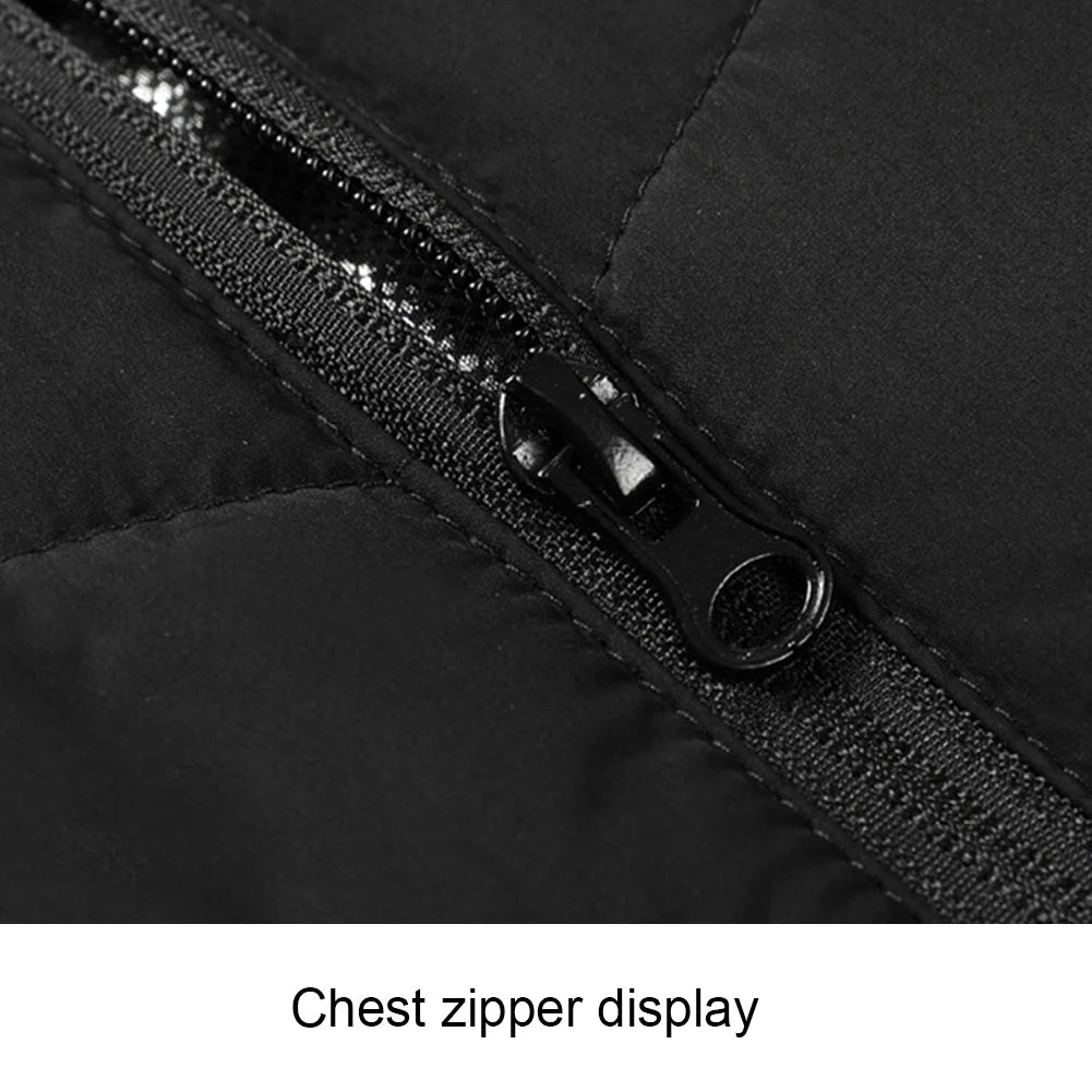 Rechargeable Heated Vest with Battery Pack – Lightweight Electric Thermal Layer with 3 Heat Settings & Zipper Pocket for Men and Women