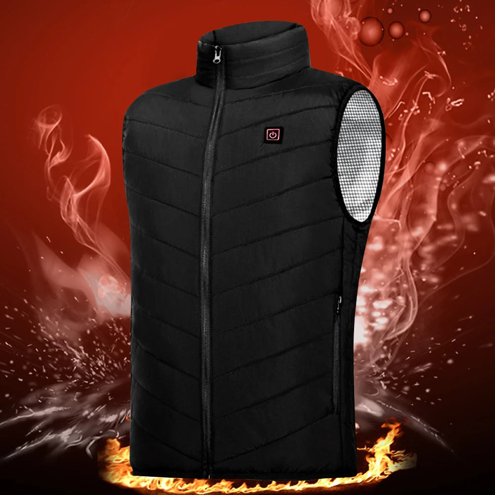 Rechargeable Heated Vest with Battery Pack – Lightweight Electric Thermal Layer with 3 Heat Settings & Zipper Pocket for Men and Women