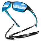 Polarized Outdoor Sunglasses with Secure Croakies Strap for Hunting, Fishing, and Ranch Use