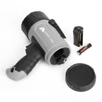 1000 Lumen LED Spotlight with Rubber Bumpers with Green Hunting Flashlight Light, AA Battery