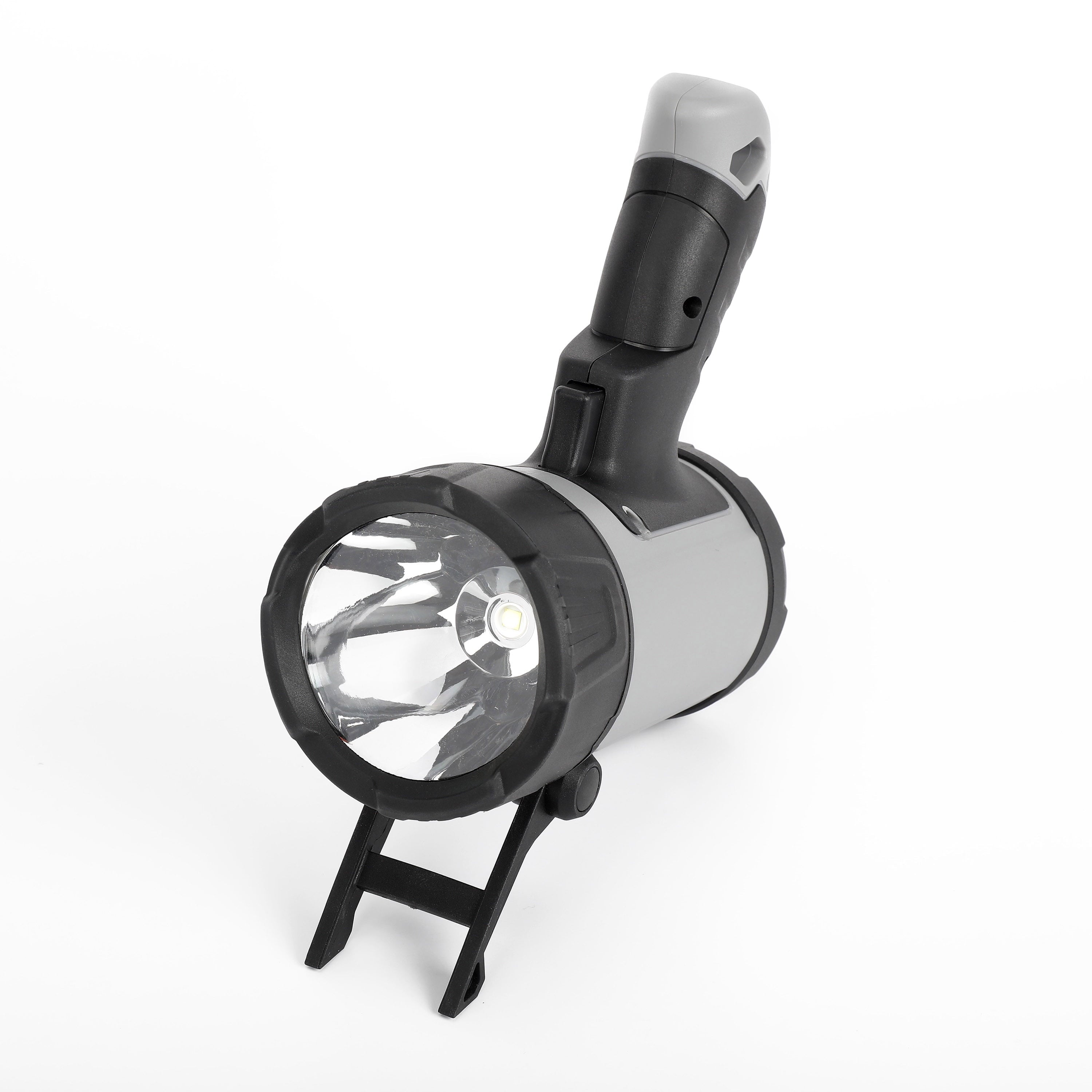 1000 Lumen LED Spotlight with Rubber Bumpers with Green Hunting Flashlight Light, AA Battery