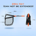 Pontus Fishing Net, Foldable & Lightweight Landing Net with Built in Length Scale, Strength Aluminum Handle, Fishing Gear and Gift for Men