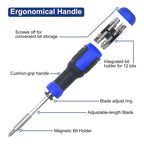 13 in 1 Screw Driver Set Telescopic Screwdriver Set Plum Blossom Cross Multifunctional Household Telescopic Mini Screwdriver