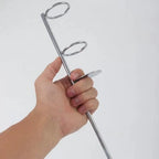 Adjustable Metal Fishing Rod Holder Sea Rod Double Bracket Steel Ground Insertion Fishing Rod Bracket Fish Supply