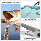 Stainless Steel Fishing Pliers,Needle Nose Pliers Fishing,Fishing Pliers Hook Remover,Fishing Pliers Kit with Lanyard,Braid Cutter Rustproof Fishing Multitool for Saltwater Freshwater