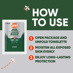 Deep Woods Insect Repellent Towelettes, Mosquito Repellent Wipes, 1 Pack, 12 Count