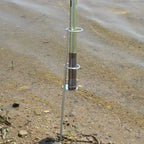 Adjustable Metal Fishing Rod Holder Sea Rod Double Bracket Steel Ground Insertion Fishing Rod Bracket Fish Supply